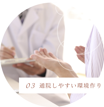 通院しやすい環境